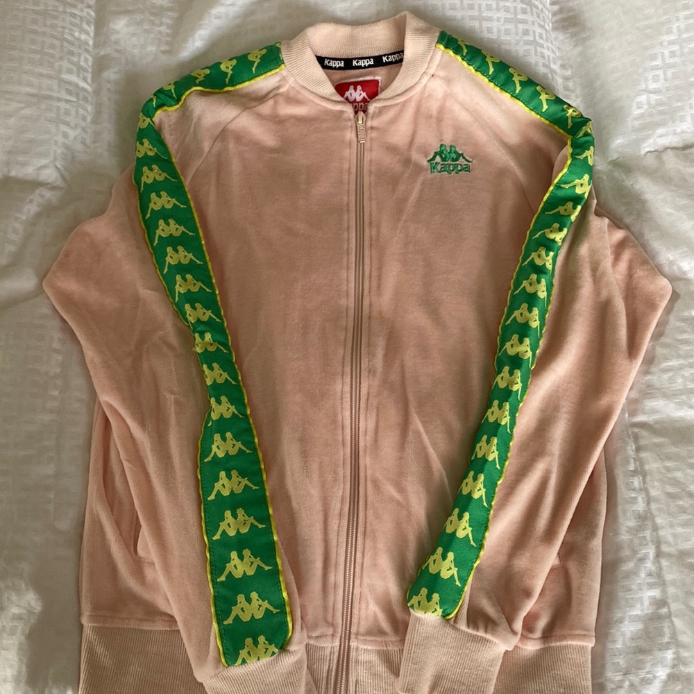 Kappa Peach and Green Jacket